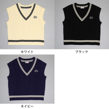 ピンクハント 卒服ニットベスト