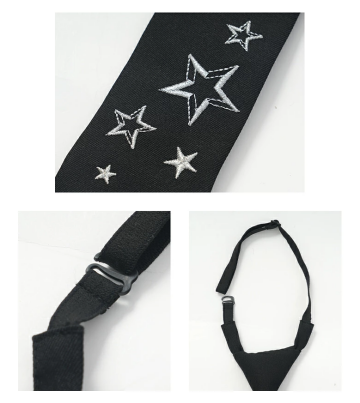 星柄刺繍入りネクタイ