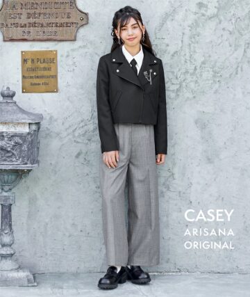 ライダースジャケット風！卒服スーツ4点セット