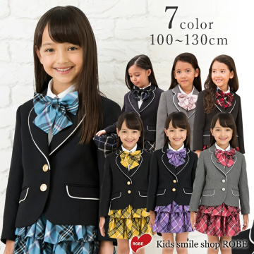 ROBE 女の子向け入学式スーツ4点セット　各色カラー