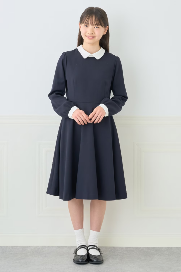 白襟ワンピース1枚で決める卒服コーデ(ポンポネットジュニア)